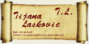 Tijana Lasković vizit kartica